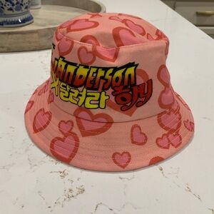 JW Anderson JW Anderson - x Run Hany printed canvas bucket hat Size 56
